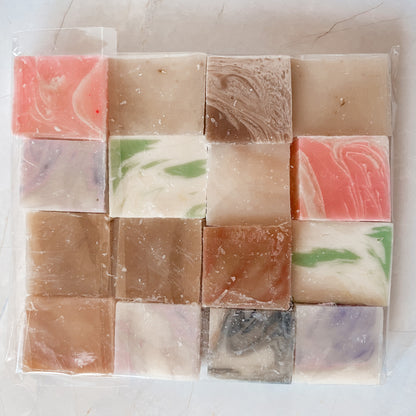 16 Pack of Handmade Natural Mini / Travel / Single-Use Soaps