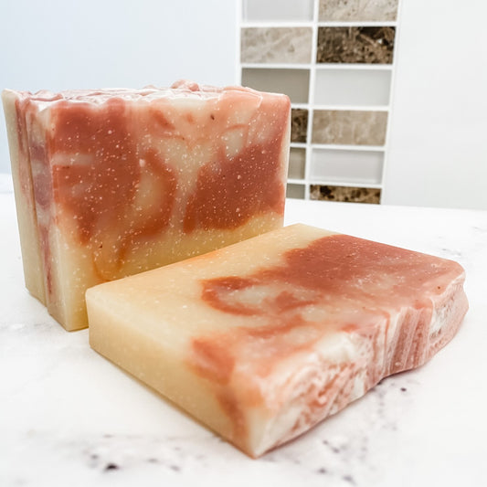 Lemongrass & Pink Clay - Vegan Handmade Natural Essential Oil Clay Soap