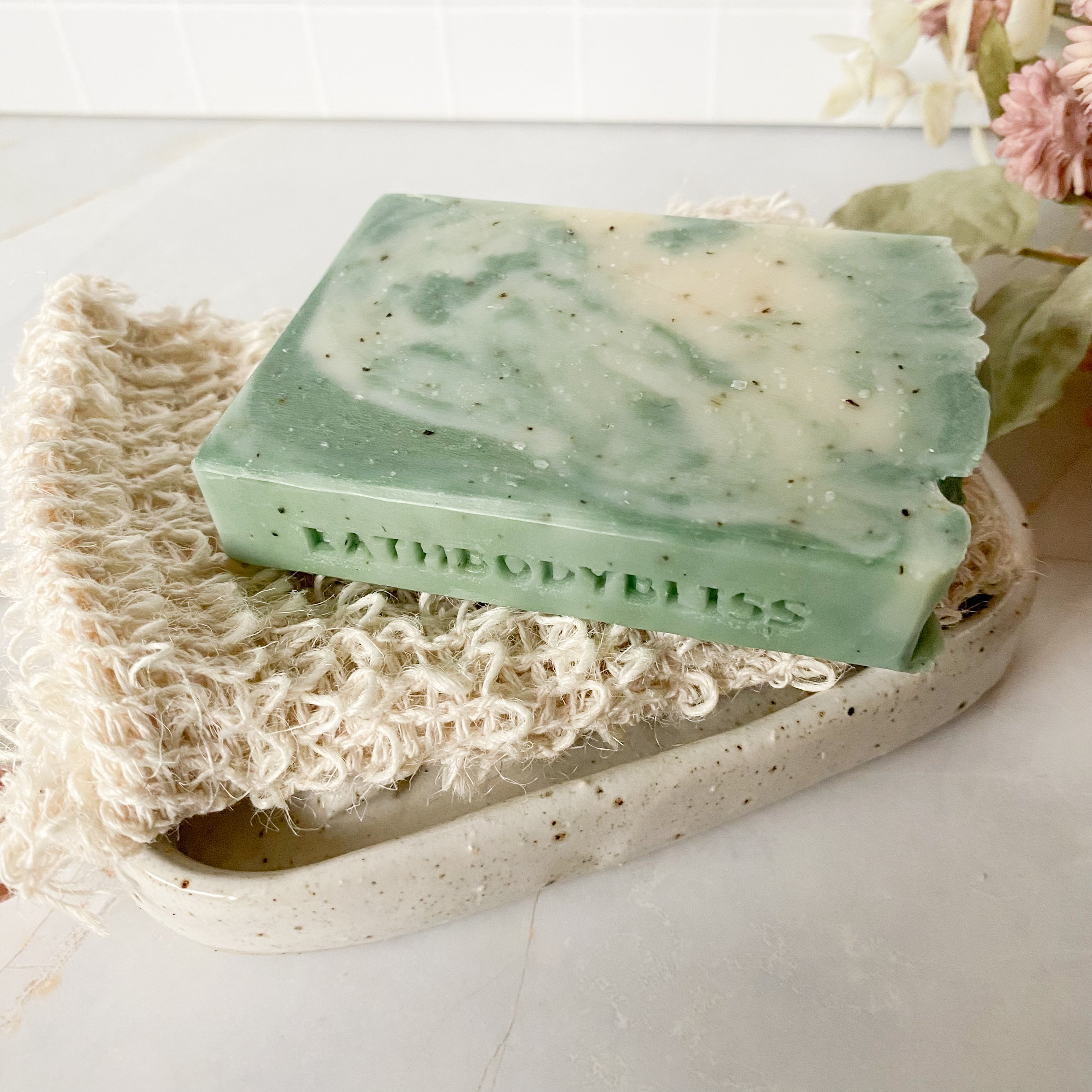 Green Tea & Mint - Handmade Natural Vegan Soap with Essential Oil & Green Tea
