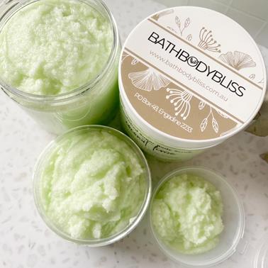 various-sizes-of-handmade-coconut-lime-emulsified-vegan-sugar-body-scrub