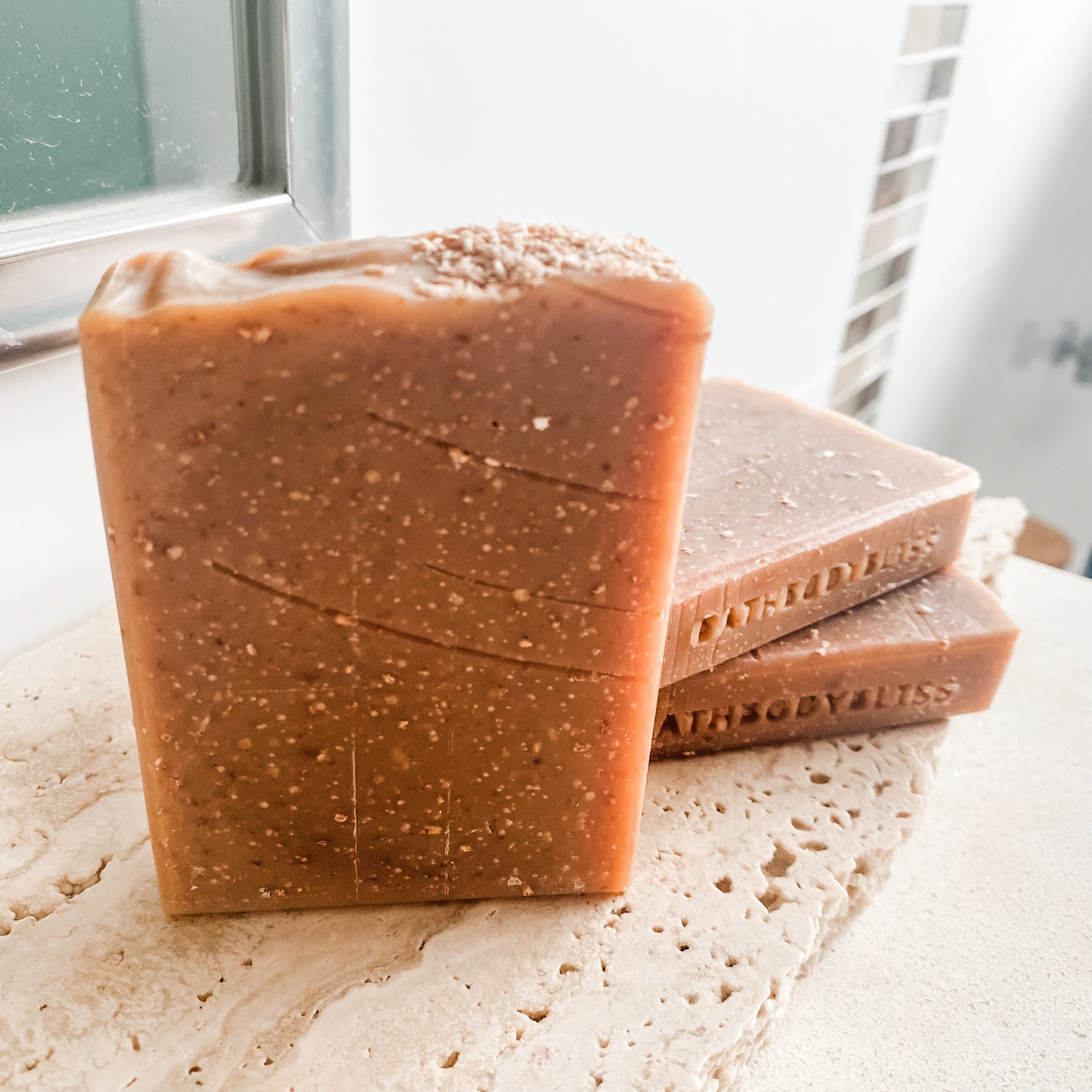 Coconut Crunch Exfoliating Handmade Vegan Soap - Cold Process Fragranced Soap