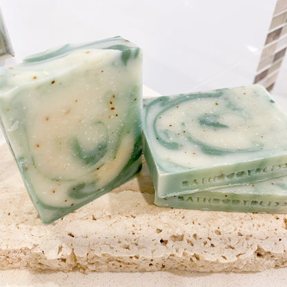 Green Tea & Mint - Handmade Natural Vegan Soap with Essential Oil & Green Tea