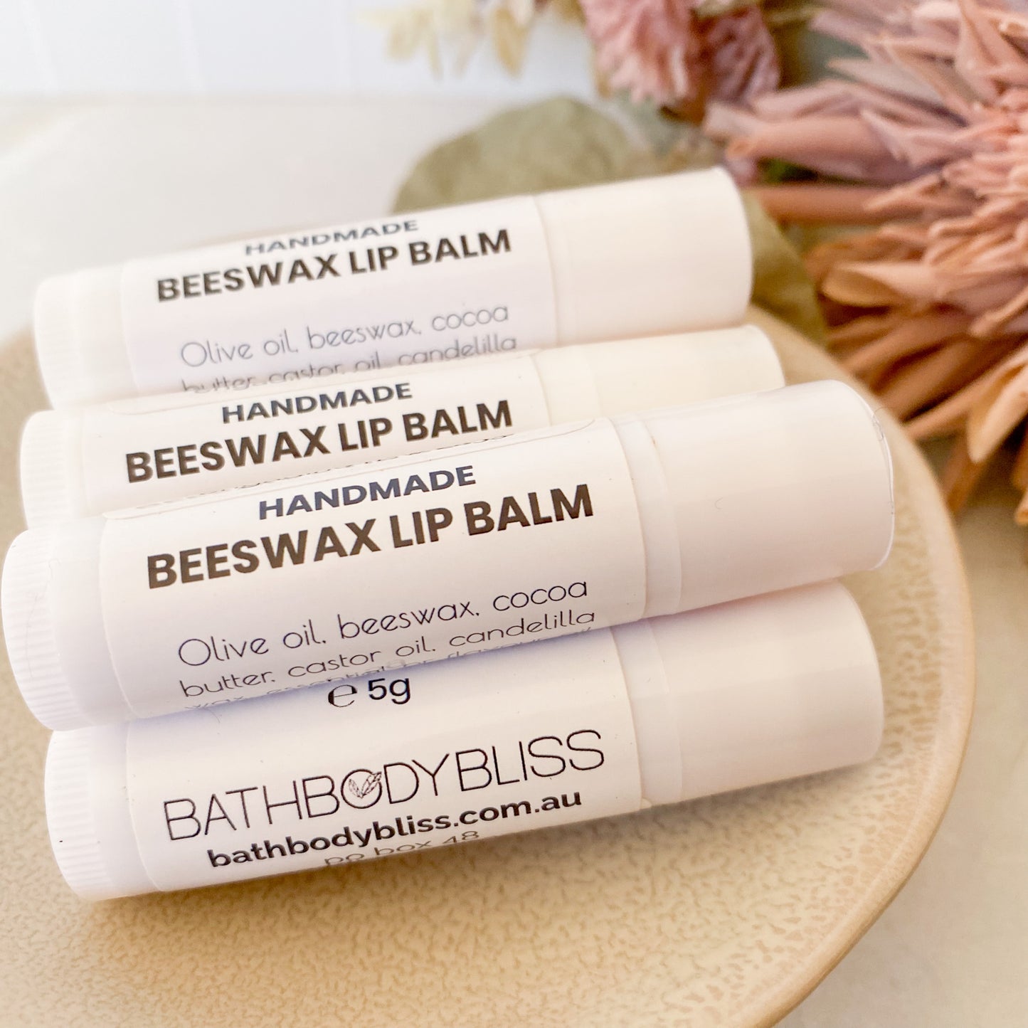 Beeswax Lip Balm - Handmade with Natural Flavours