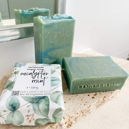 Eucalyptus Mint Natural Vegan Soap with Essential Oils