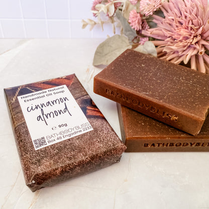 Cinnamon & Almond - Natural Handmade Essential Oil & Almond Meal Soap