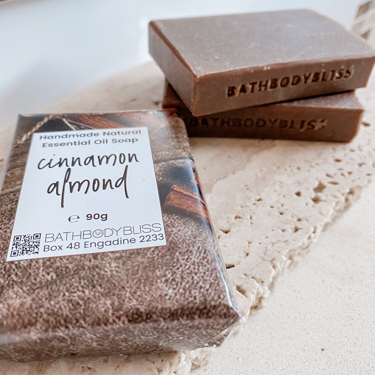 Cinnamon & Almond - Natural Handmade Essential Oil & Almond Meal Soap