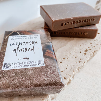 Cinnamon & Almond - Natural Handmade Essential Oil & Almond Meal Soap