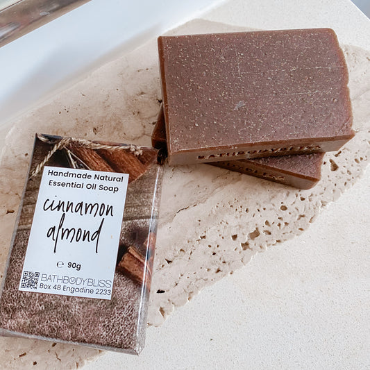 Cinnamon & Almond - Natural Handmade Essential Oil & Almond Meal Soap