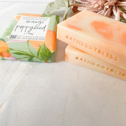 Sweet Orange & Poppyseed - Natural Vegan Handmade Essential Oil Soap