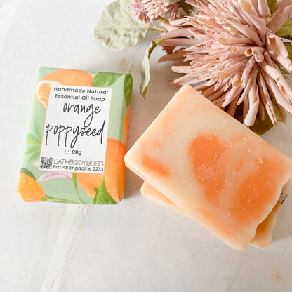 Sweet Orange & Poppyseed - Natural Vegan Handmade Essential Oil Soap