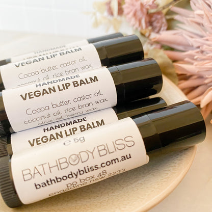 Vegan Lip Balm - Handmade with Natural Flavours