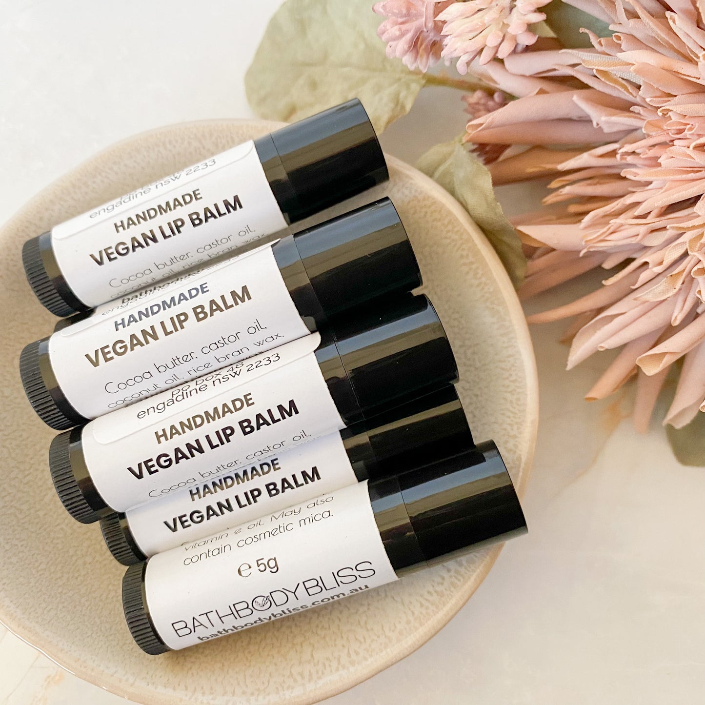 Vegan Lip Balm - Handmade with Natural Flavours