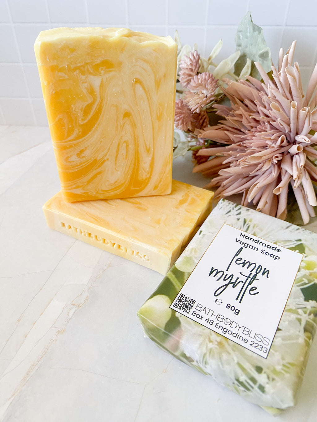 Lemon Myrtle Handmade Soap - Cold Process Zingy Citrus & Floral Aroma
