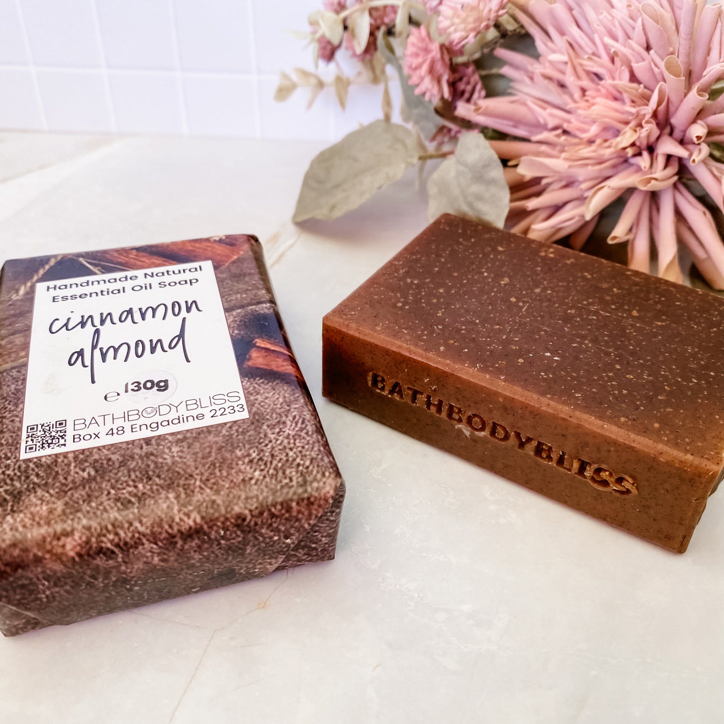 Cinnamon & Almond Natural Handmade Vegan Soap