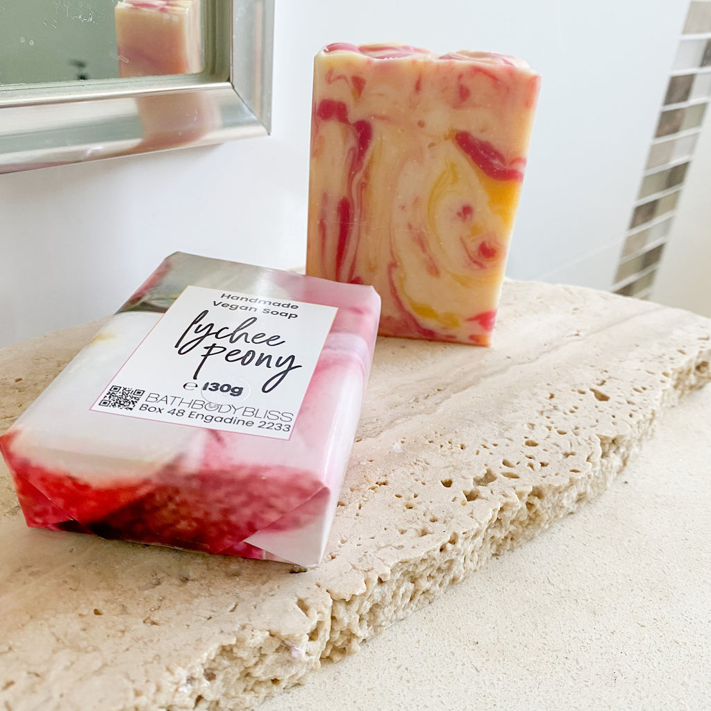 Lychee Peony Handmade Scented Vegan Soap