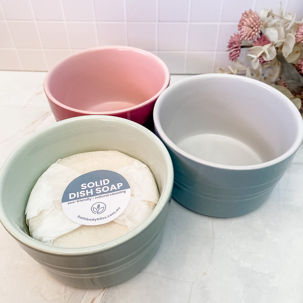 Dish Soap in Reusable Ceramic Pot