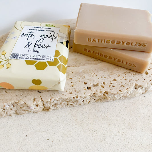 Oats Goats & Bees - Handmade Goatsmilk Soap with Oatmeal & Honey
