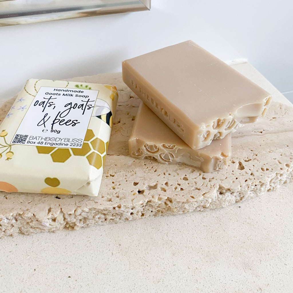 Oats Goats & Bees - Handmade Goatsmilk Soap with Oatmeal & Honey