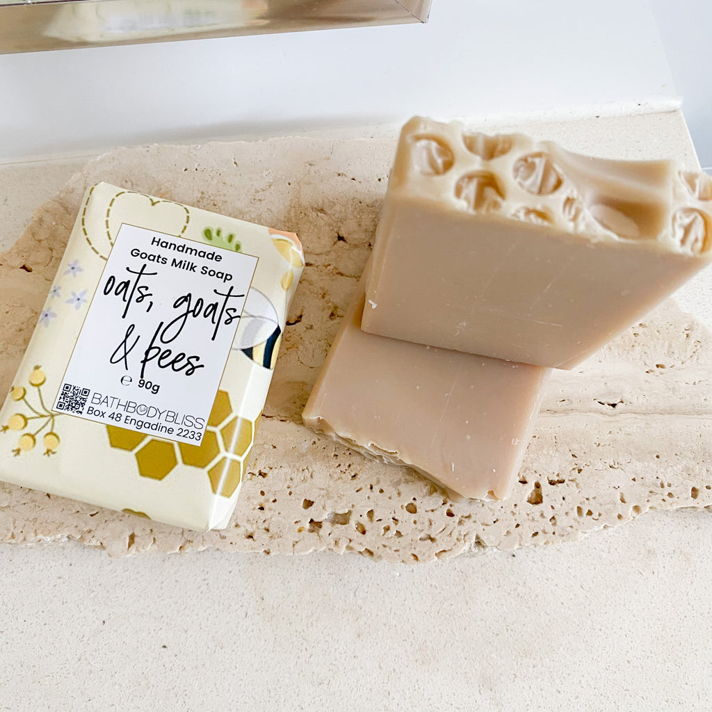 Oats Goats & Bees - Handmade Goatsmilk Soap with Oatmeal & Honey