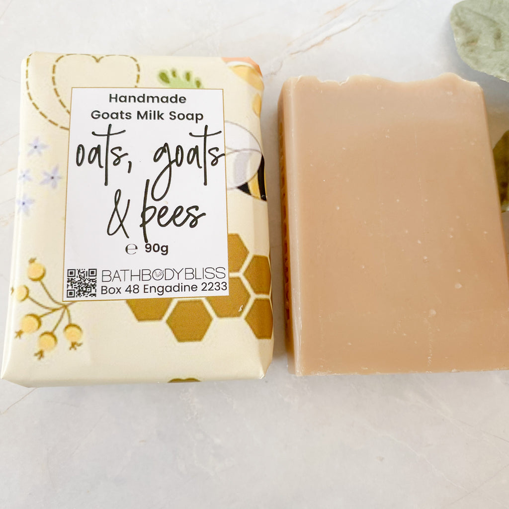 Oats Goats & Bees - Handmade Goatsmilk Soap with Oatmeal & Honey