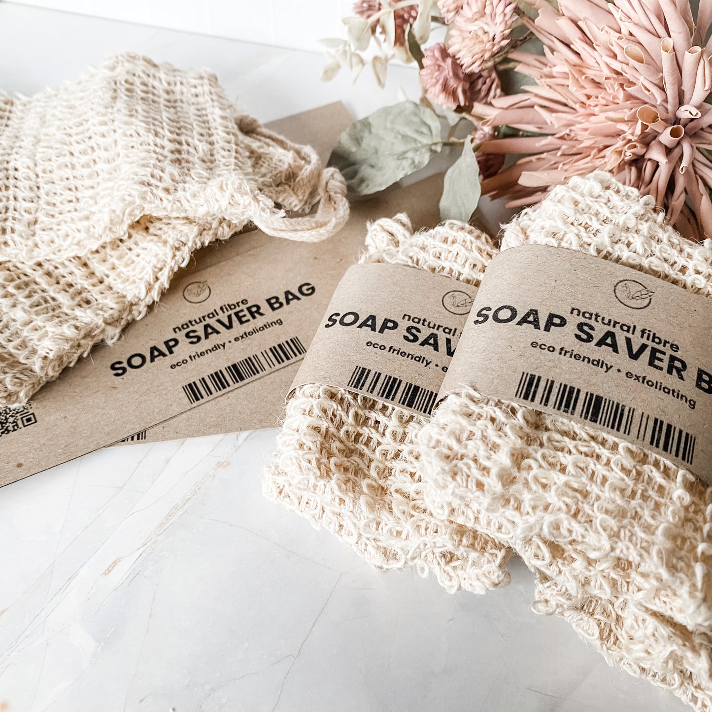 Natural Fibre Soap Saver Bag