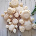 Teddy Bear Handmade Natural Unscented Goatsmilk Soap