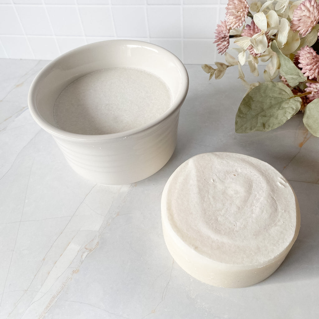 Dish Soap in Reusable Ceramic Pot
