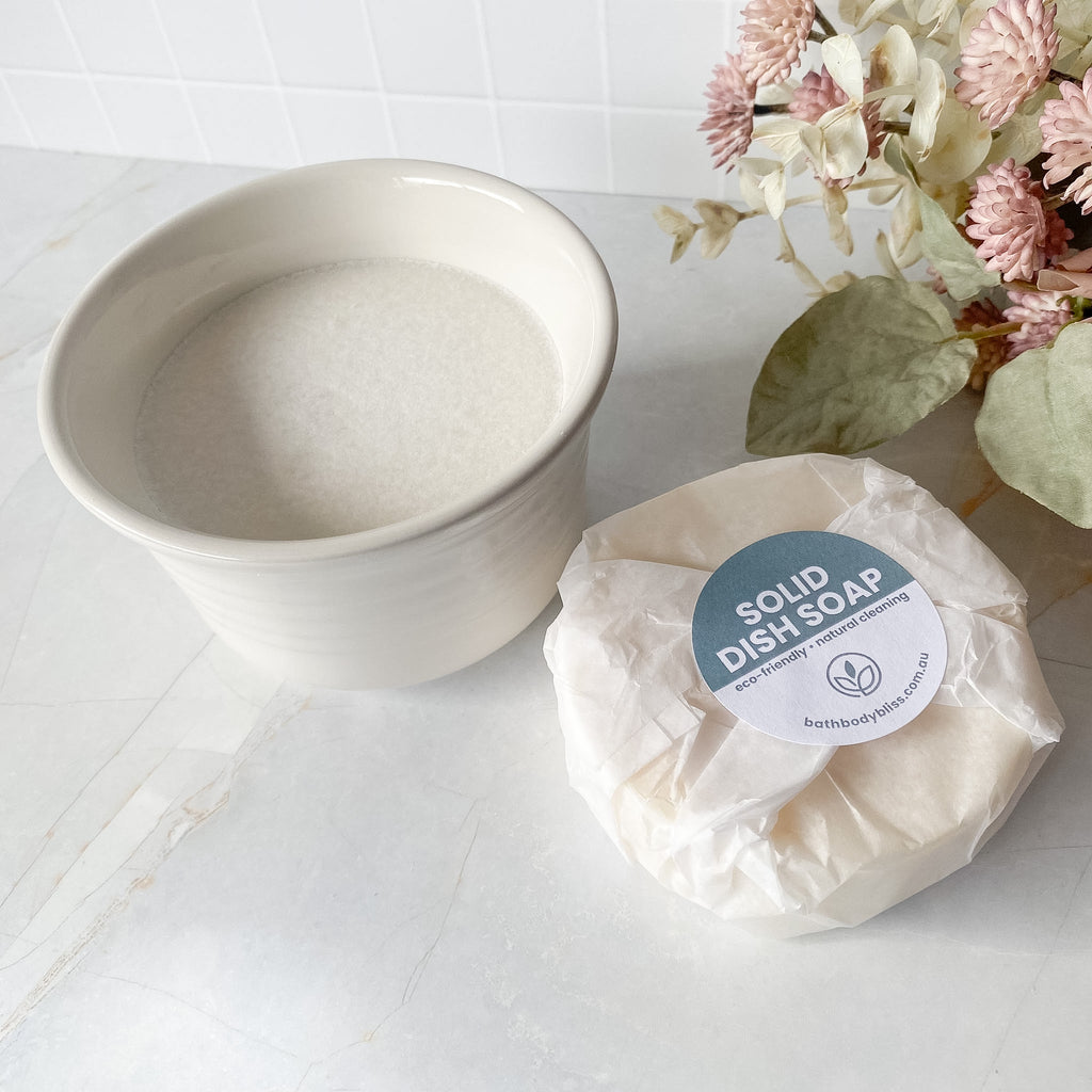 Dish Soap in Reusable Ceramic Pot
