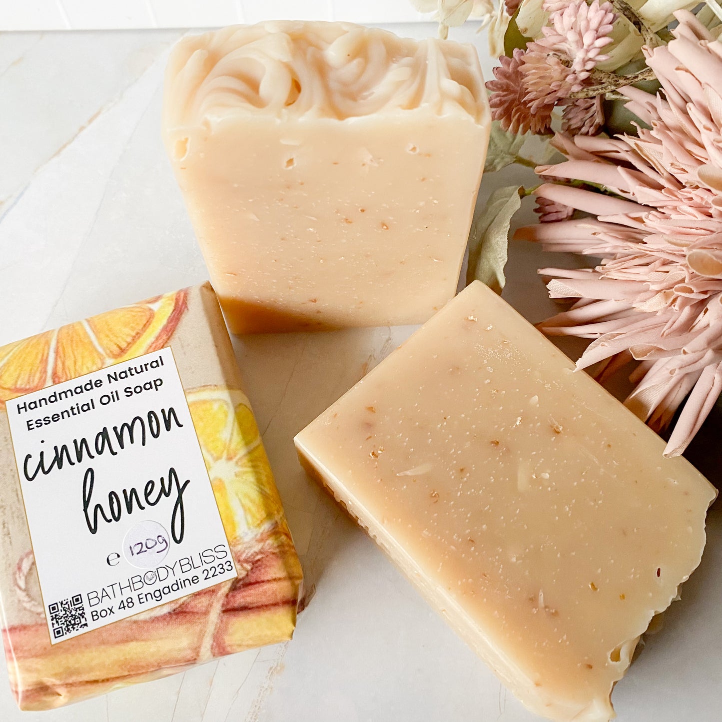 Cinnamon Honey Natural Handmade Soap