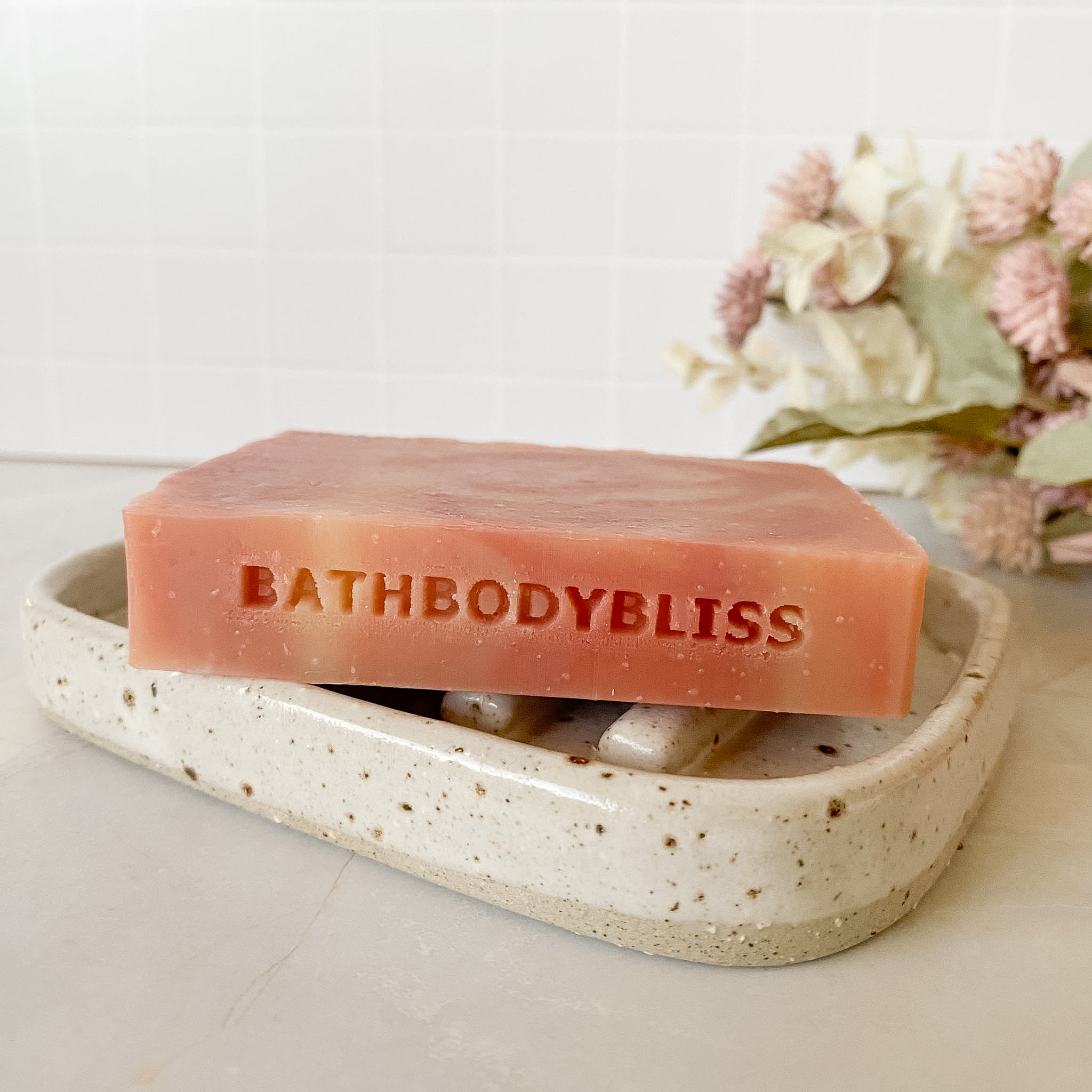 Lemongrass & Pink Clay - Vegan Handmade Natural Essential Oil Clay Soap