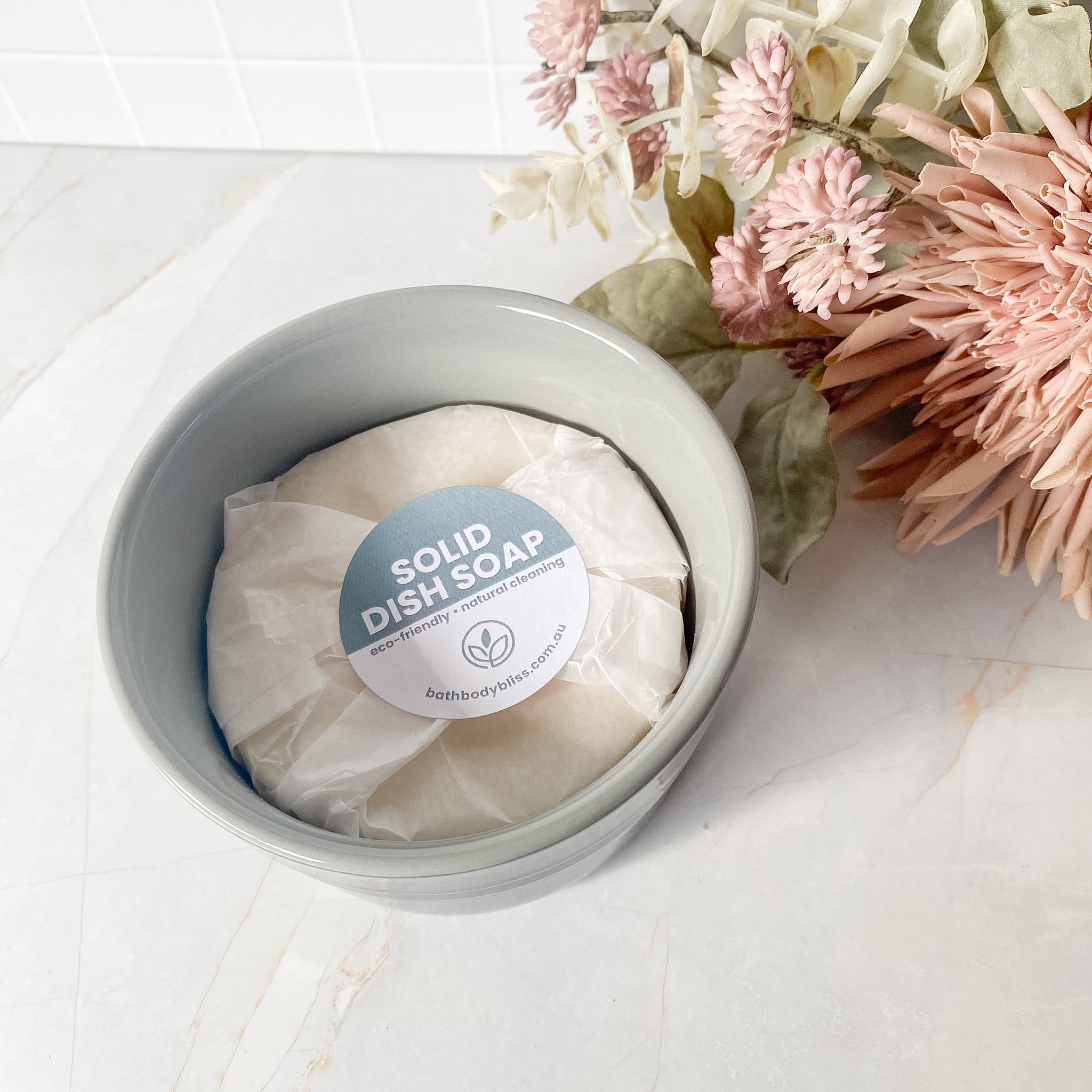 Dish Soap in Reusable Ceramic Pot